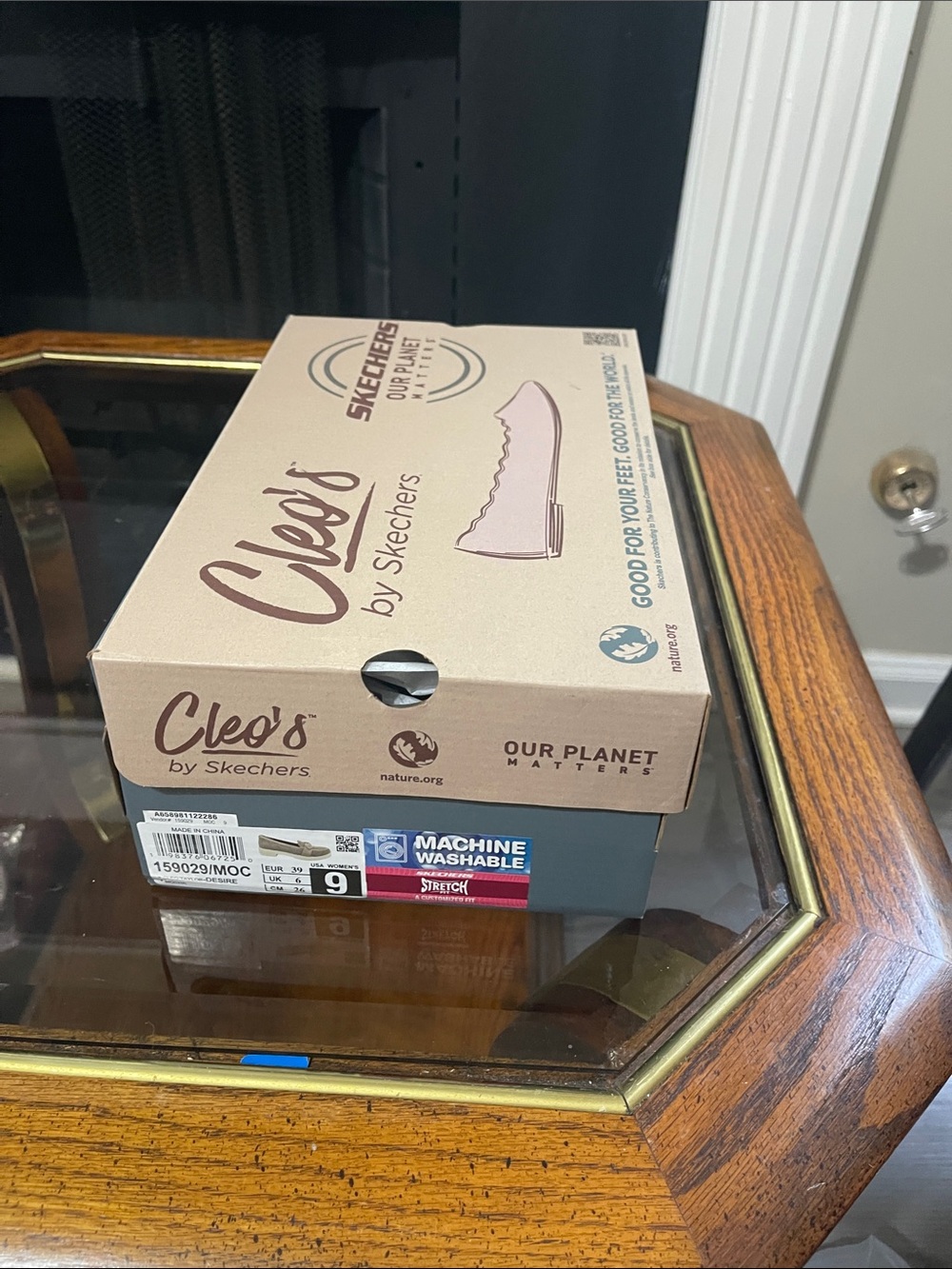Skechers Taupe Knit Slip-On Loafers with Bow Detail - Picture 10 of 10